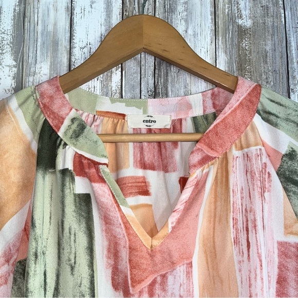 Entro Abstract Printed Blouse - Picture 4 of 5